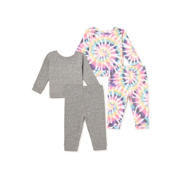 Garanimals Baby Girls' Fleece Top and Pants
Set 4-Piece, Size 24 Months - Picture 2 of 6